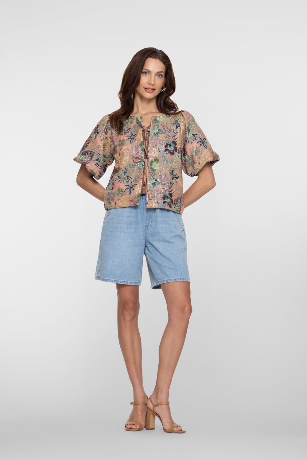 Geisha Shorts mit elastischem Bund und Loose Fit