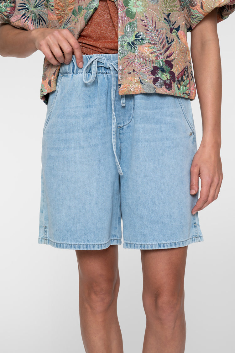 Geisha Shorts mit elastischem Bund und Loose Fit