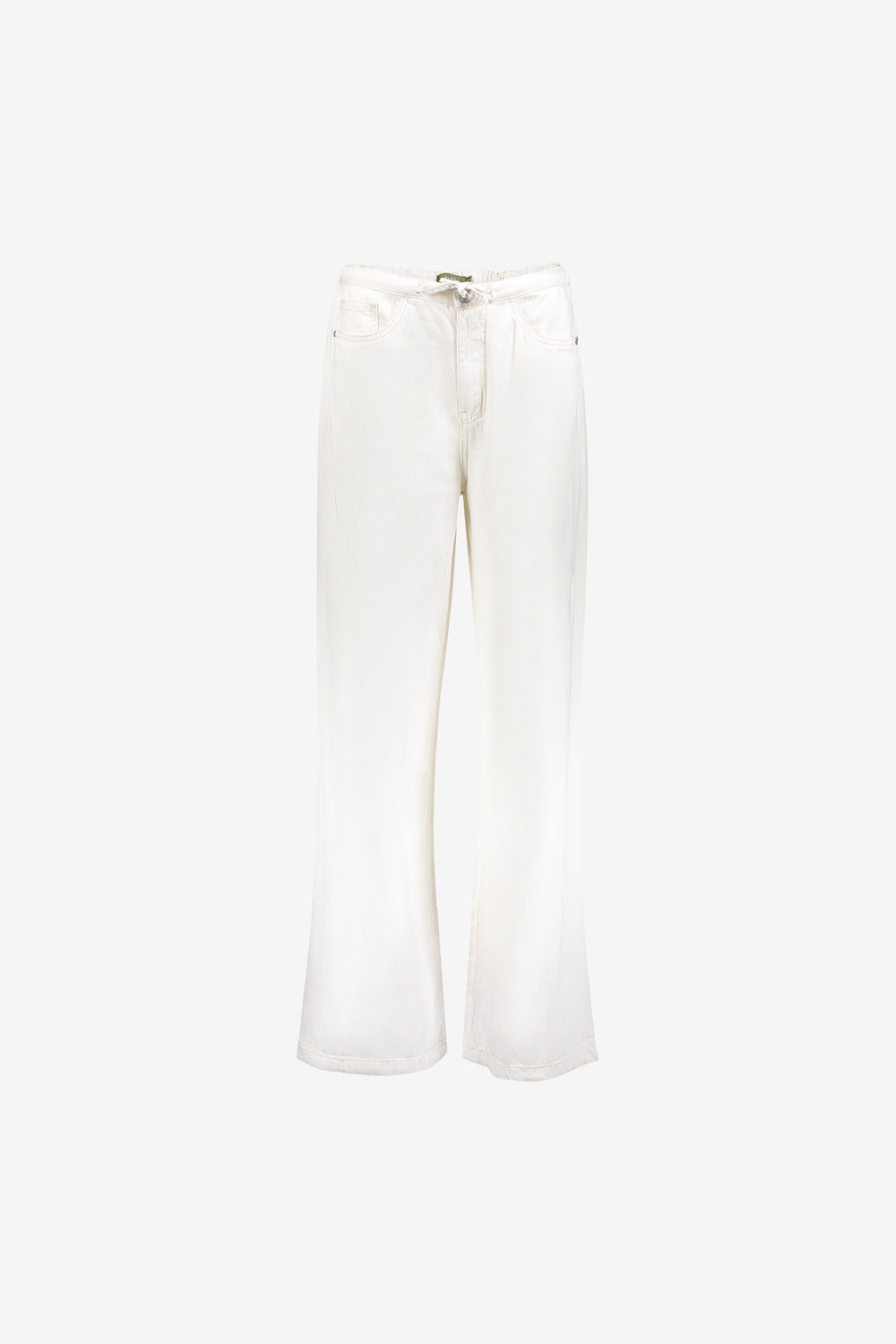 Jeans Wide mit elastischem Bund Co/Li