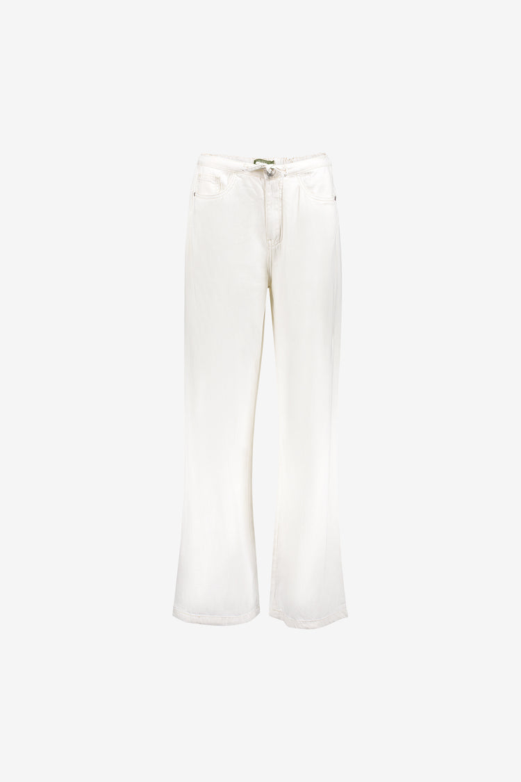 Jeans Wide mit elastischem Bund Co/Li