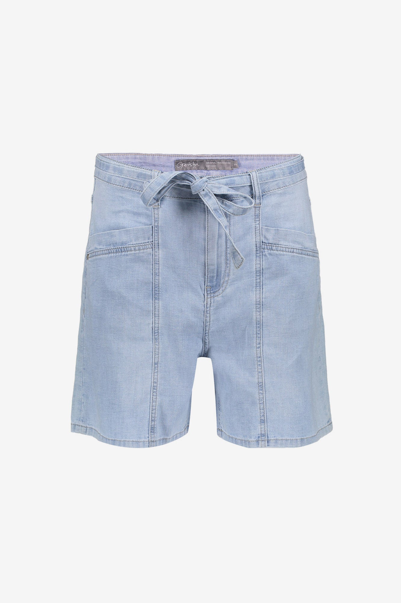 Geisha Denim-Shorts mit Schleifenbund