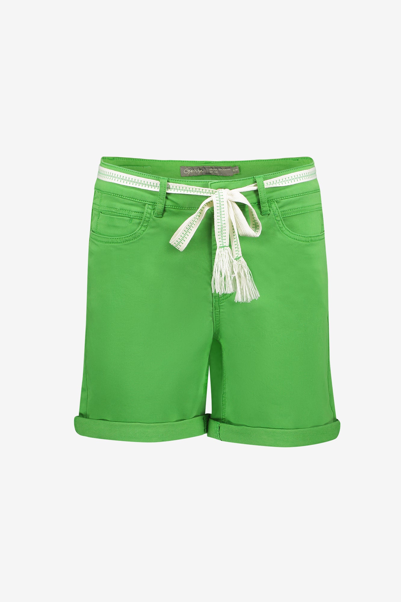 Geisha Shorts mit Bindegürtel und Taschen