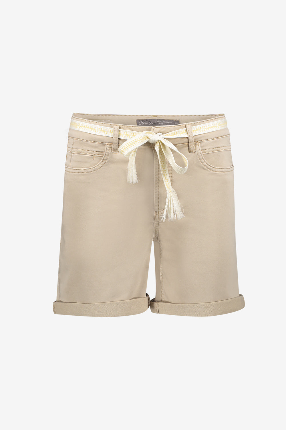 Geisha Shorts mit Bindegürtel und Taschen