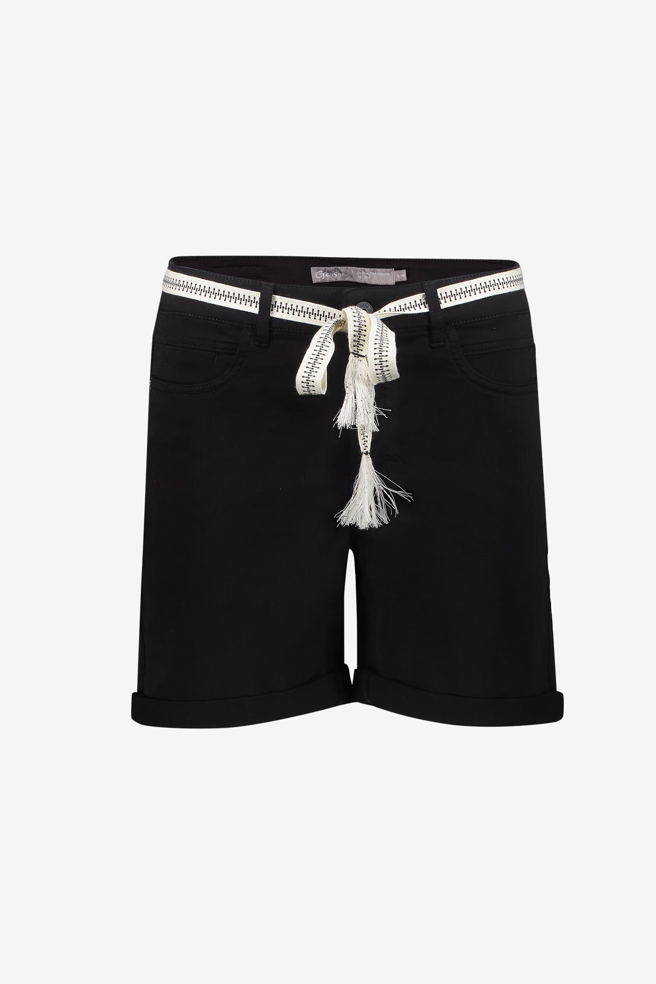 Geisha Shorts mit Bindegürtel und Taschen