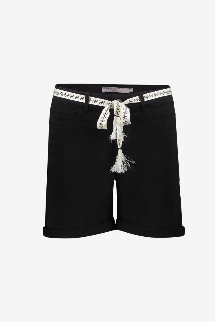 Geisha Shorts mit Bindegürtel und Taschen