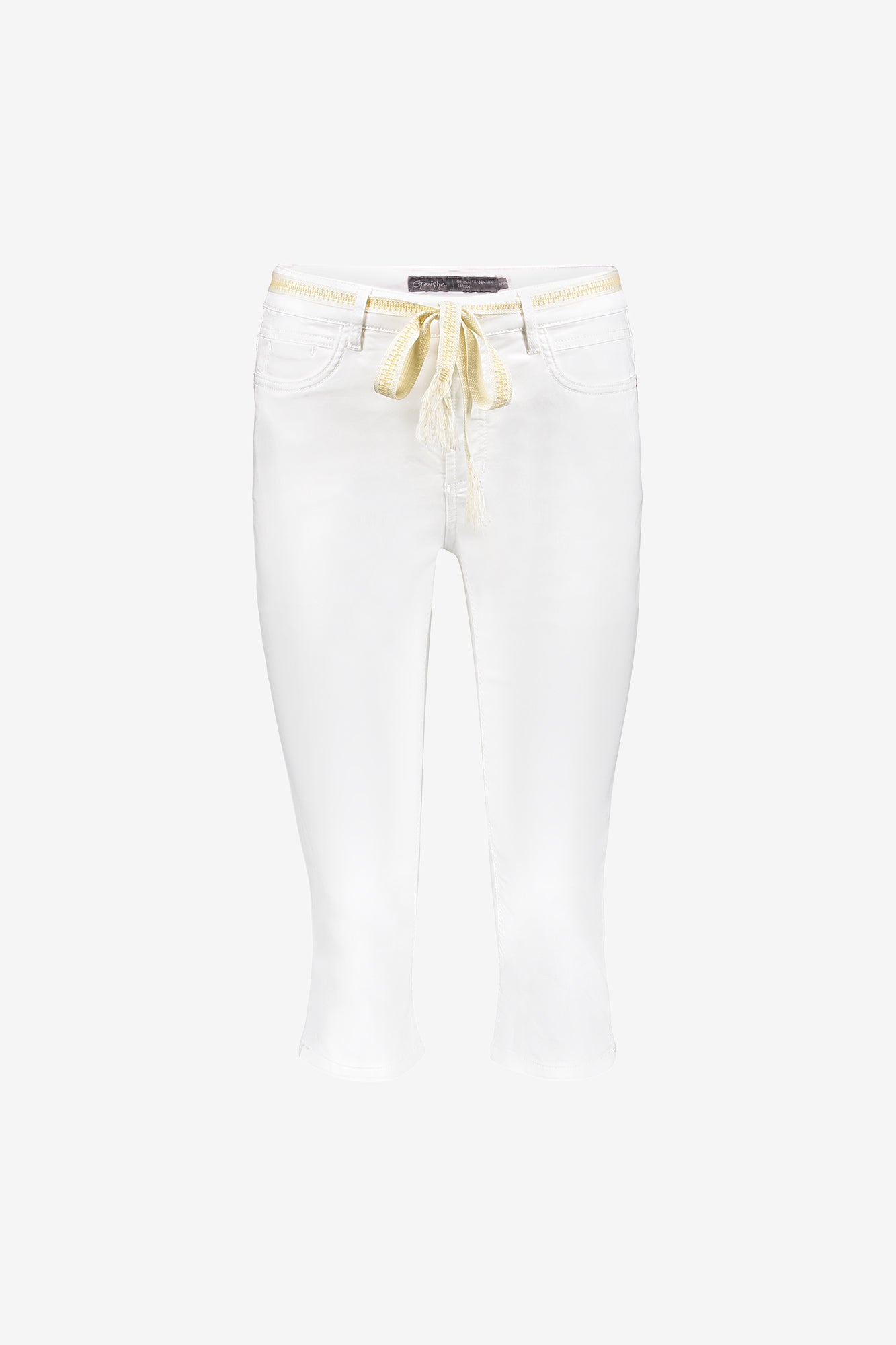 Geisha Capri-Jeans mit Bindegürtel und komfortabler Passform