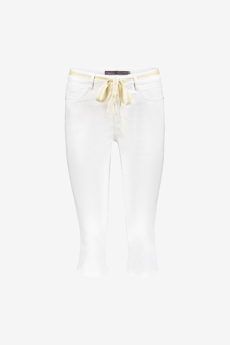 Geisha Capri-Jeans mit Bindegürtel und komfortabler Passform