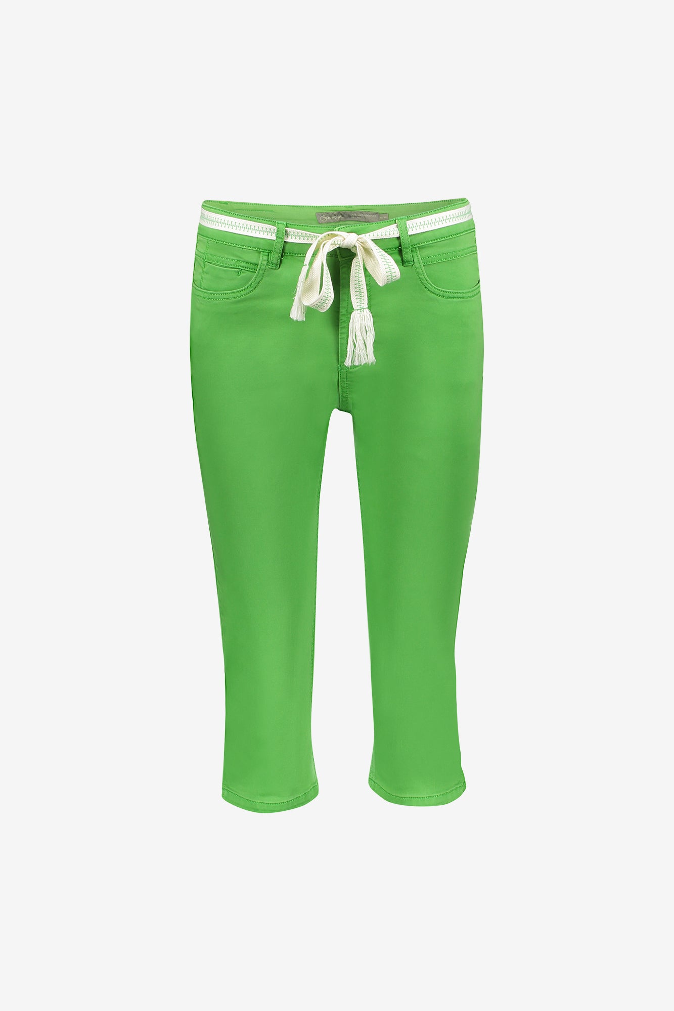 Geisha Capri-Jeans mit Bindegürtel und komfortabler Passform