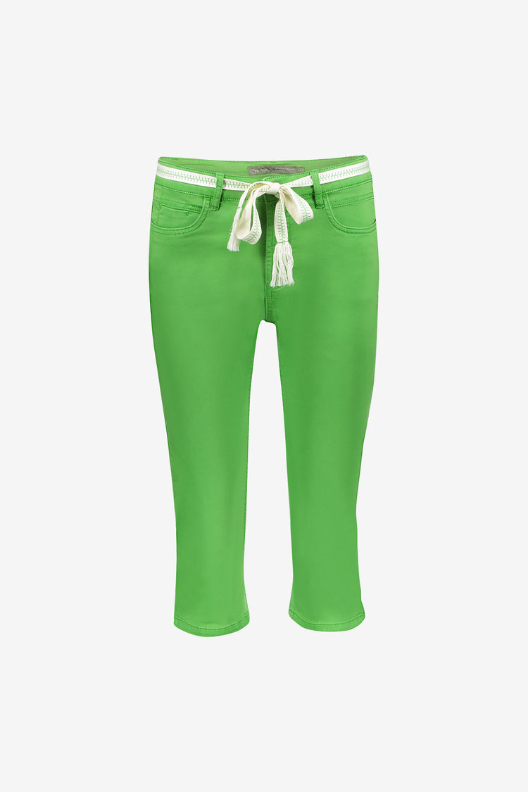 Geisha Capri-Jeans mit Bindegürtel und komfortabler Passform
