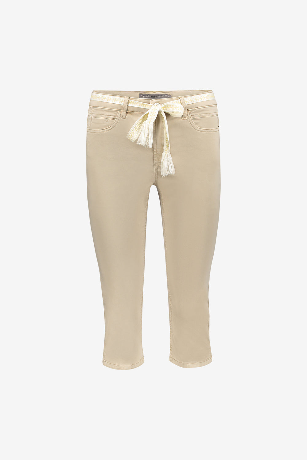 Geisha Capri-Jeans mit Bindegürtel und komfortabler Passform