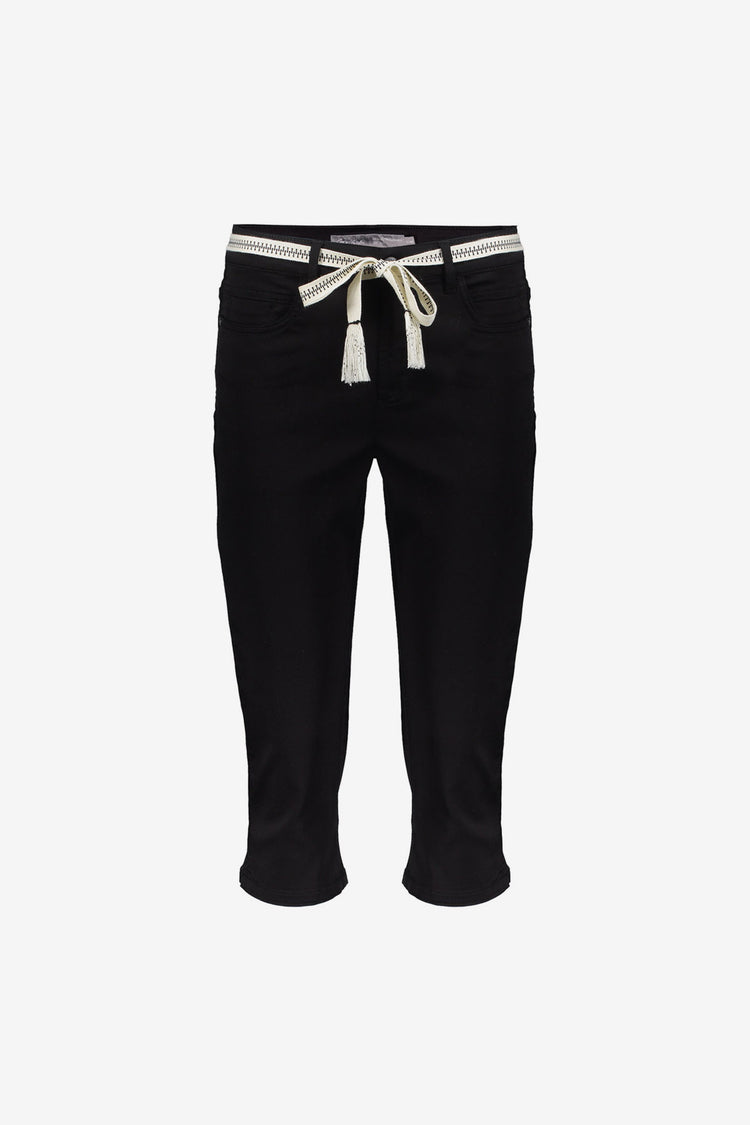 Geisha Capri-Jeans mit Bindegürtel und komfortabler Passform