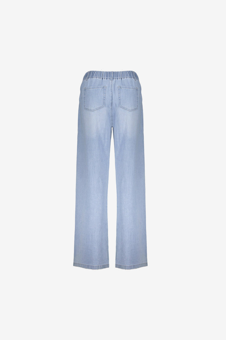 Geisha Jeans mit hoher Taille und Kordelzug