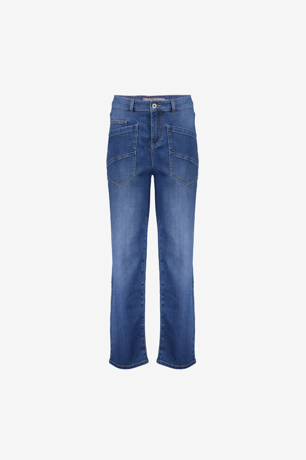 Geisha Jeans mit geradem Bein und markanten Taschendetails