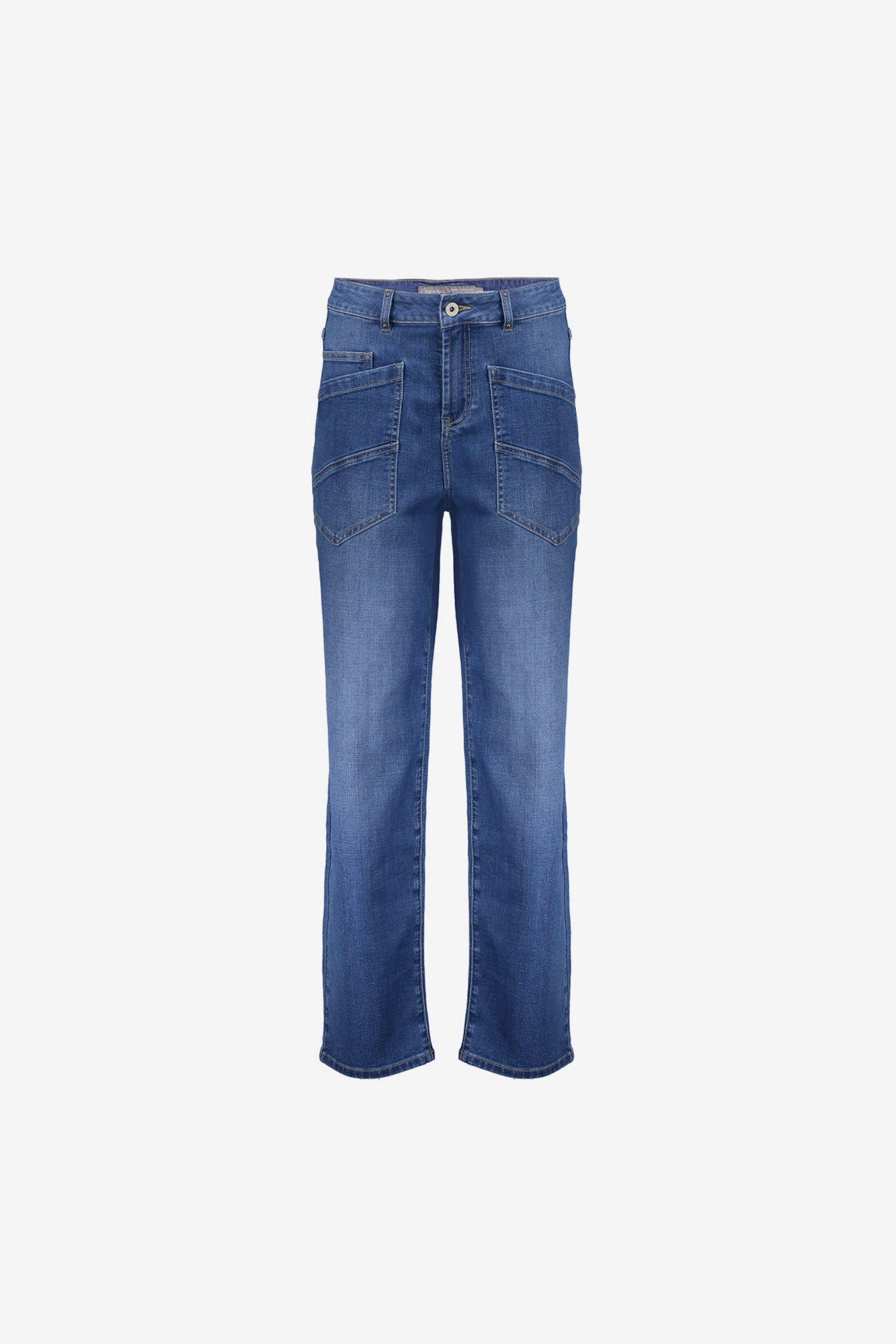 Geisha Jeans mit geradem Bein und markanten Taschendetails