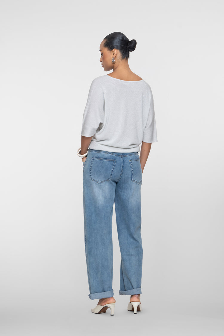 Geisha Jeans mit geradem Bein und markanten Taschendetails