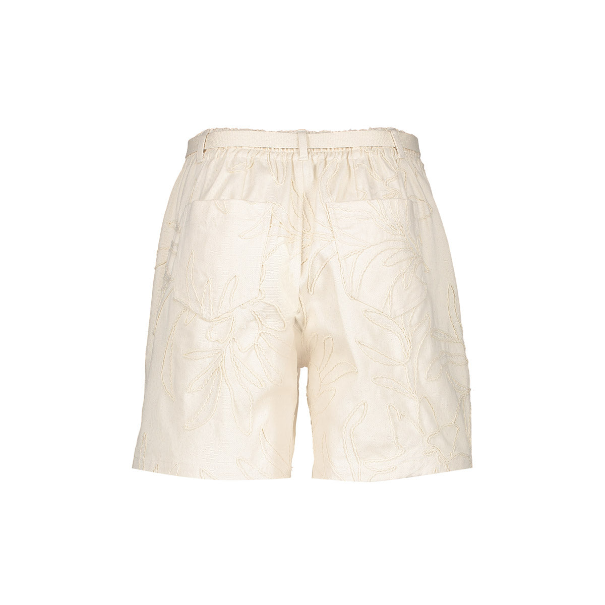 Geisha Shorts mit gesticktem Palmenprint
