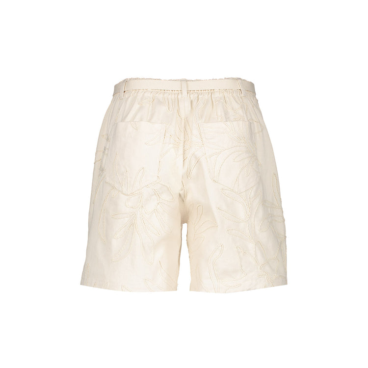 Geisha Shorts mit gesticktem Palmenprint