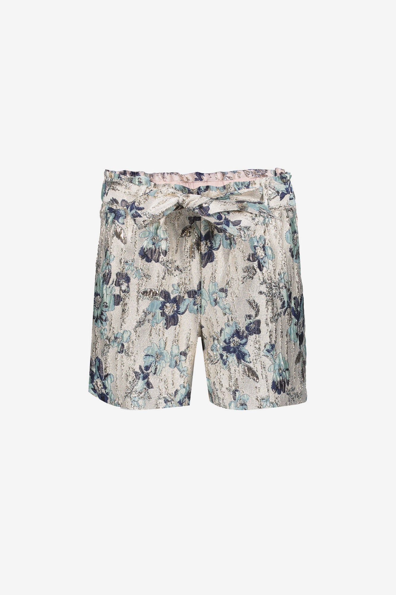 Shorts aus Geisha-Jacquard mit Glanzeffekt