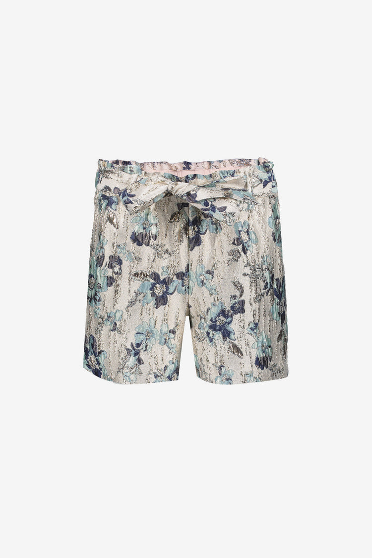 Shorts aus Geisha-Jacquard mit Glanzeffekt