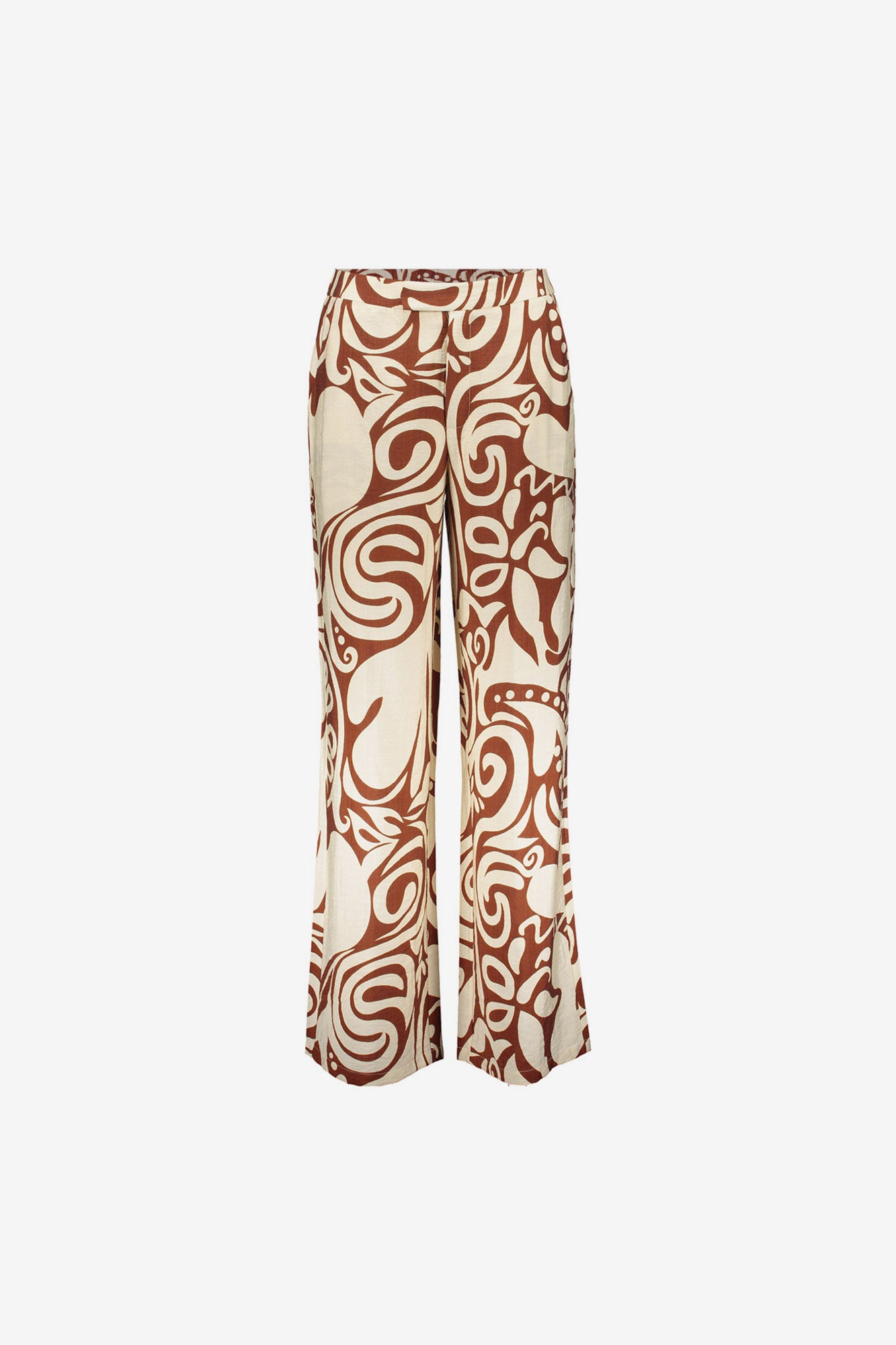 Geisha Pantalon mit Bi-Color Swirlprint