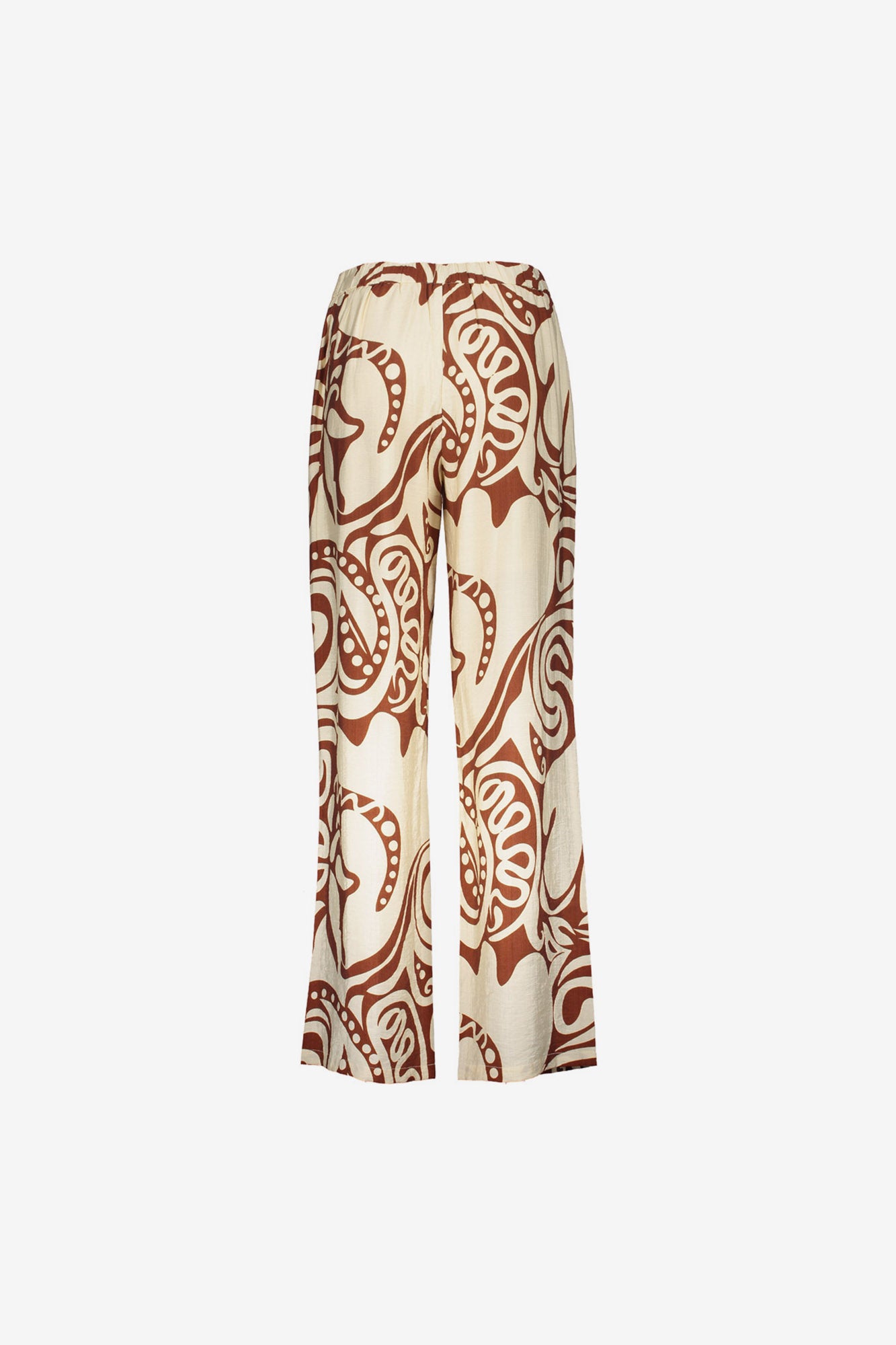 Geisha Pantalon mit Bi-Color Swirlprint