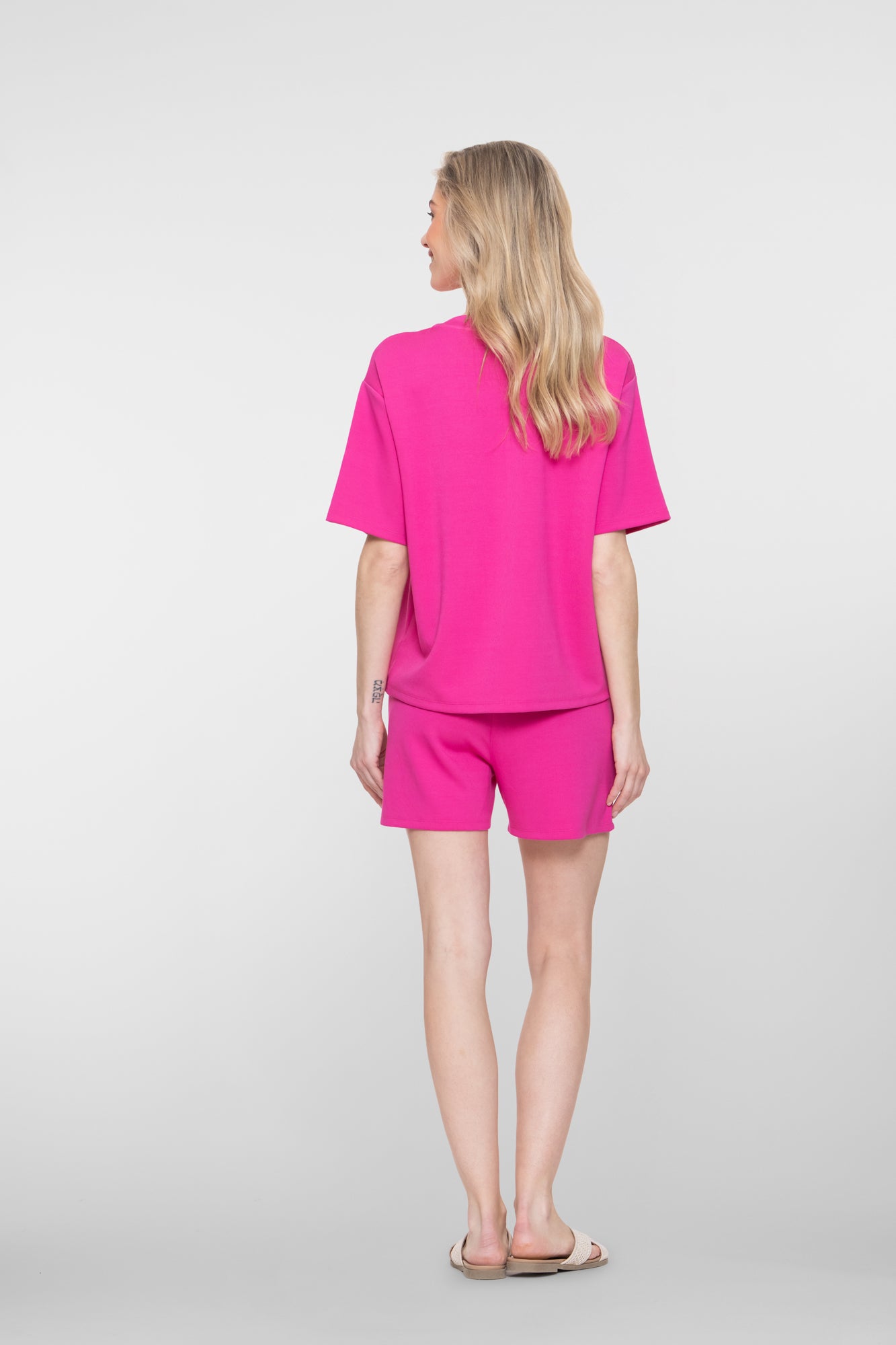 Geisha kurz scuba look fuchsia