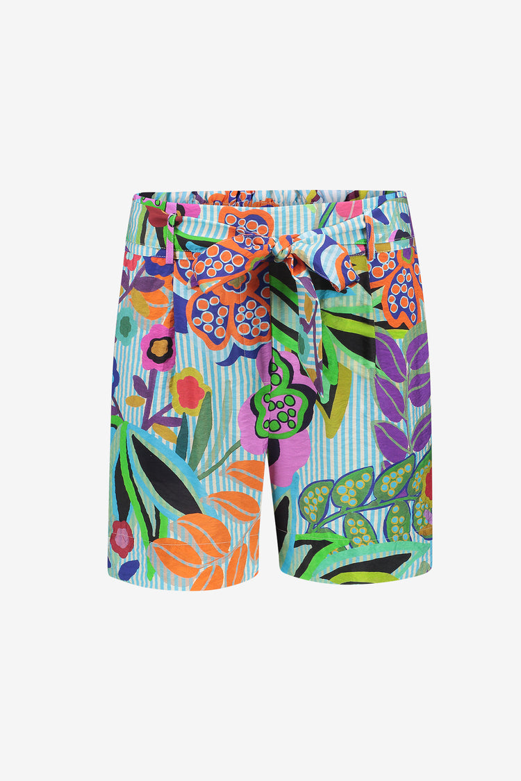 Geisha Sommershorts mit Print und Schleifendetail