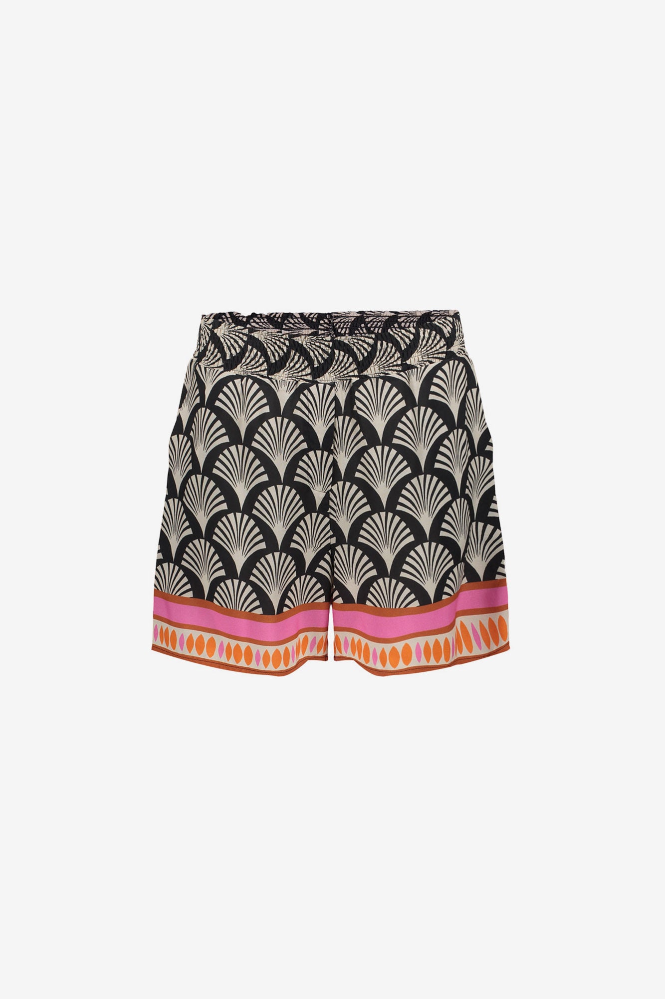 Geisha Shorts mit grafischem Print und sommerlicher Ausstrahlung