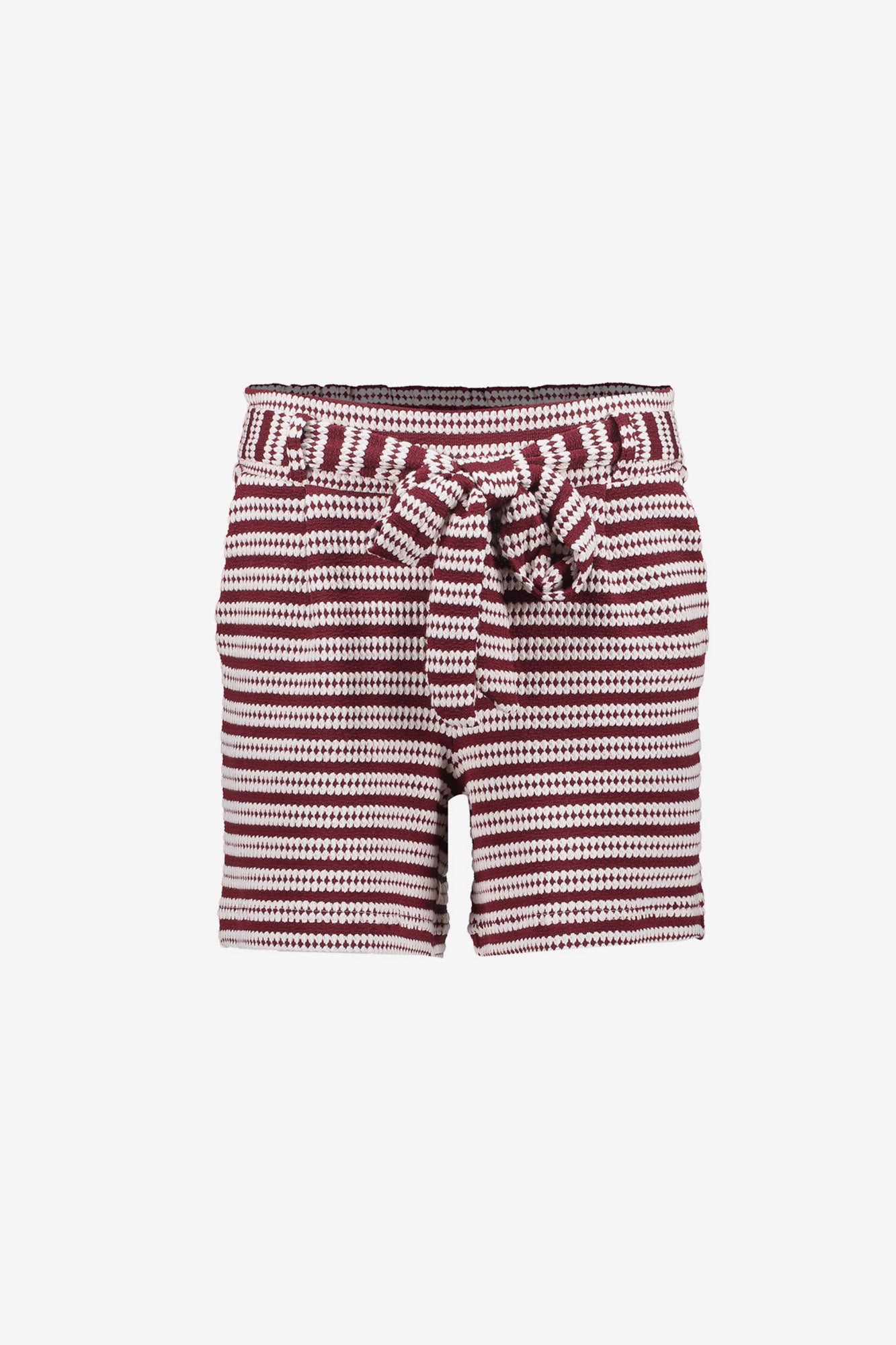 Geisha Shorts mit Streifenmuster und Bindegürtel