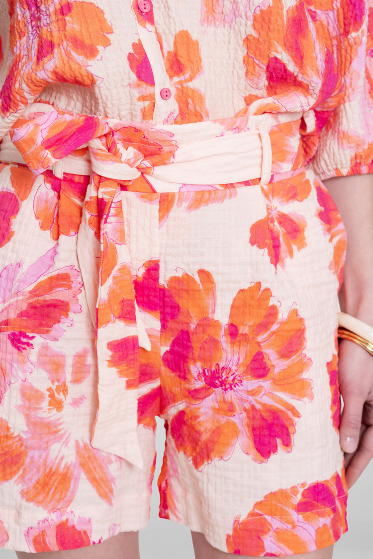 Bunte Geisha Musselin Shorts