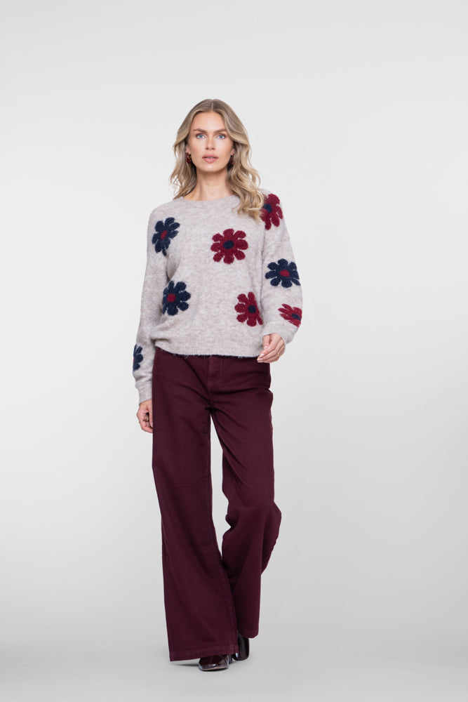 Geisha jeans met uitlopende pijpen