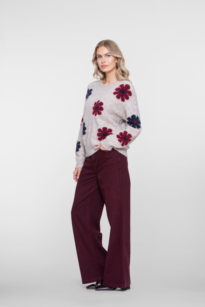 Geisha jeans met uitlopende pijpen
