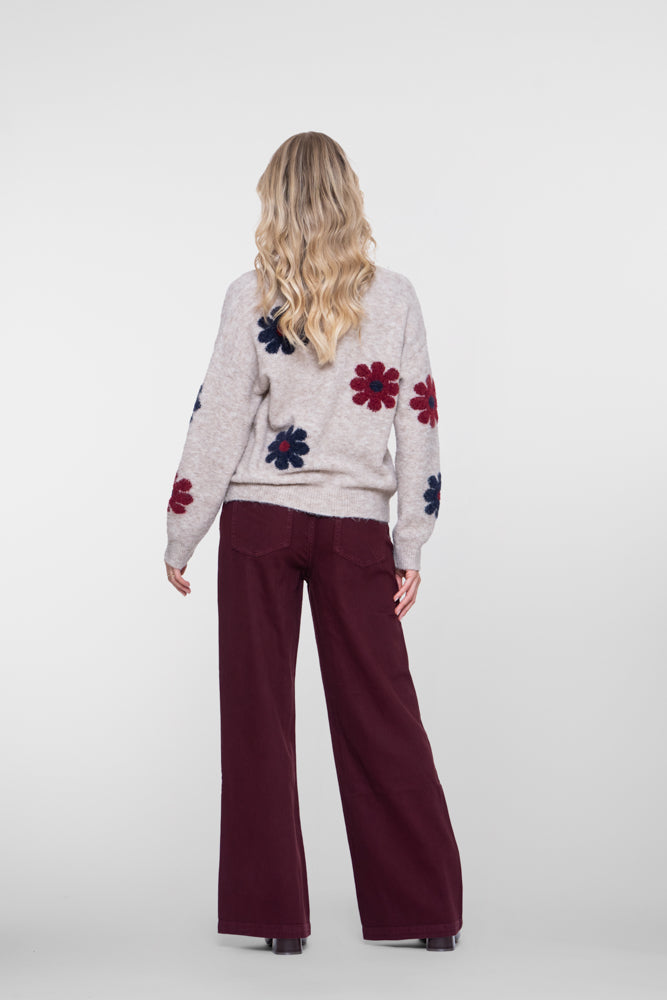 Geisha jeans met uitlopende pijpen