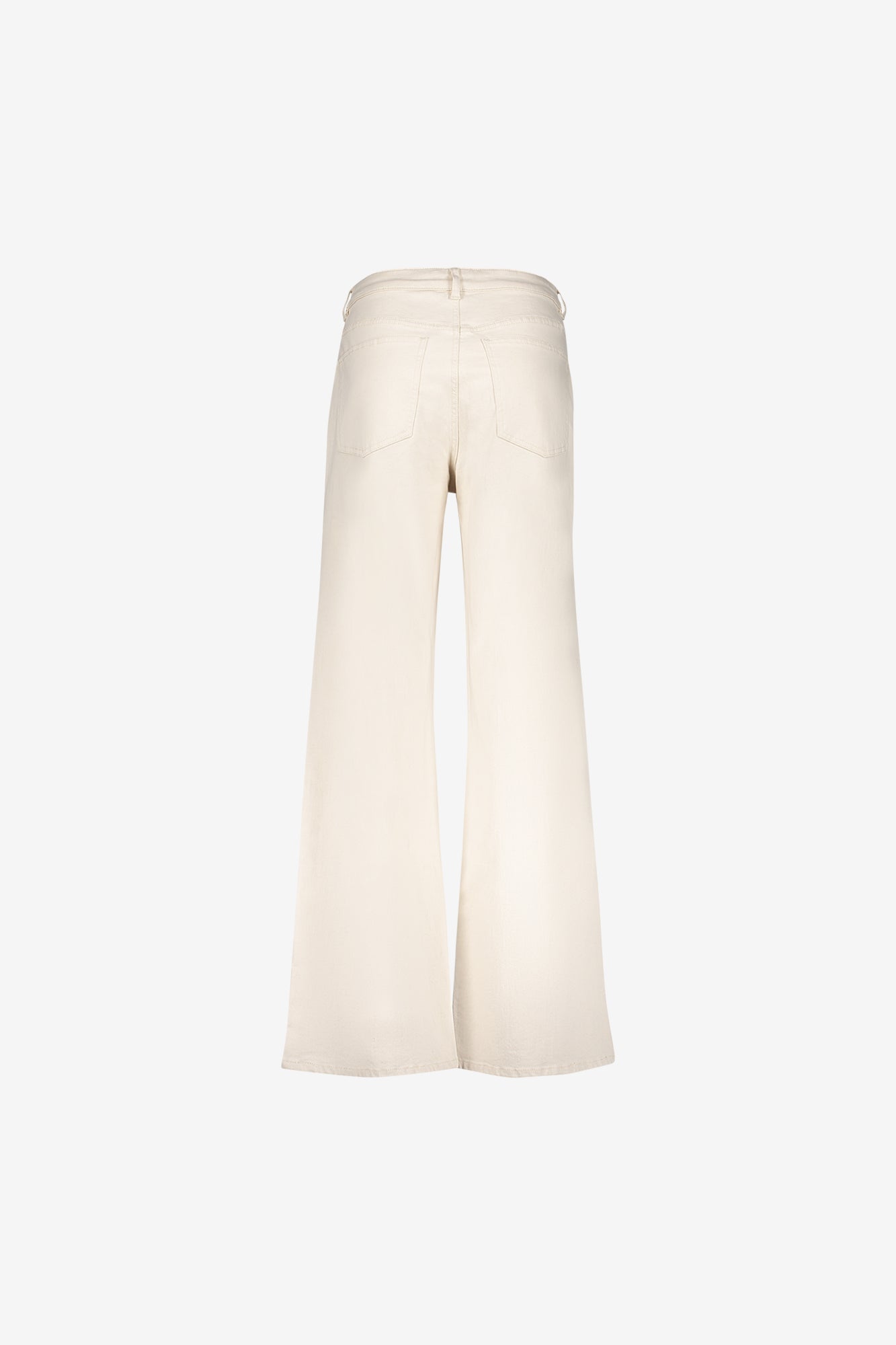 Geisha weiße Wide Leg Jeans mit hoher Taille und bequemer Passform