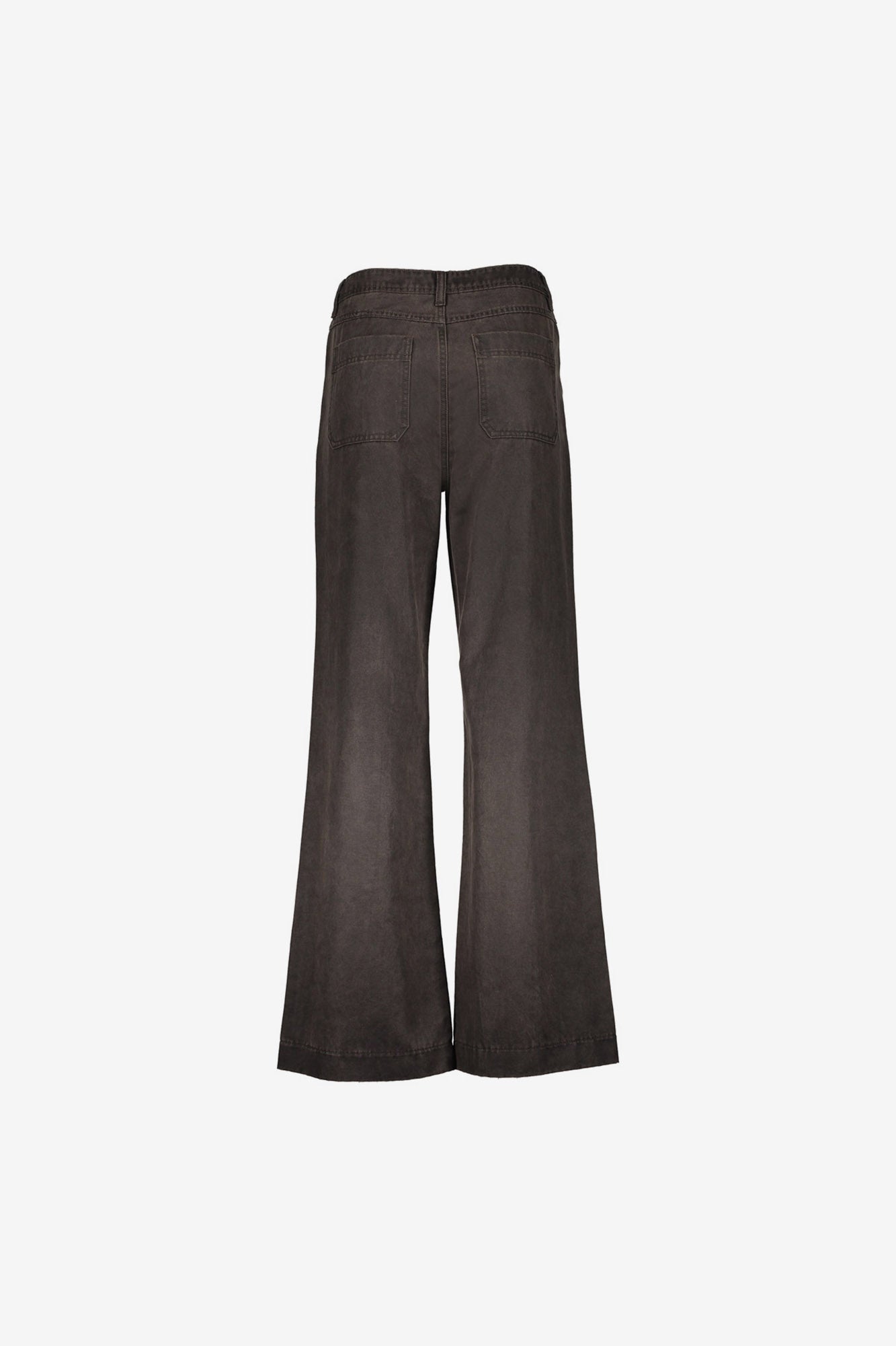 Geisha braune Jeans mit hoher Taille und gerader Passform