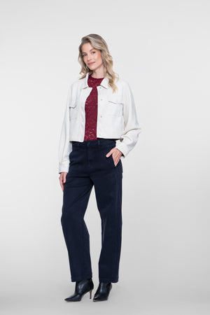 Geisha Barrel Jeans mit mattem Soft-Finish