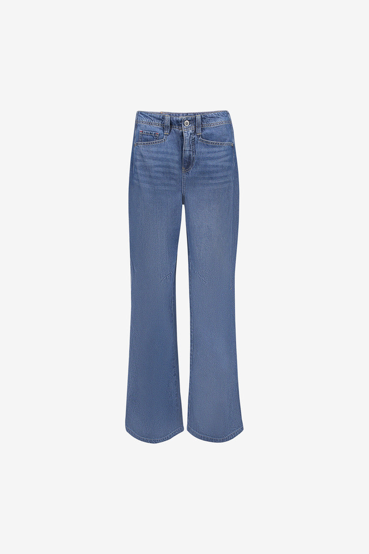 Geisha Damen Wide Leg Jeans mit hoher Taille