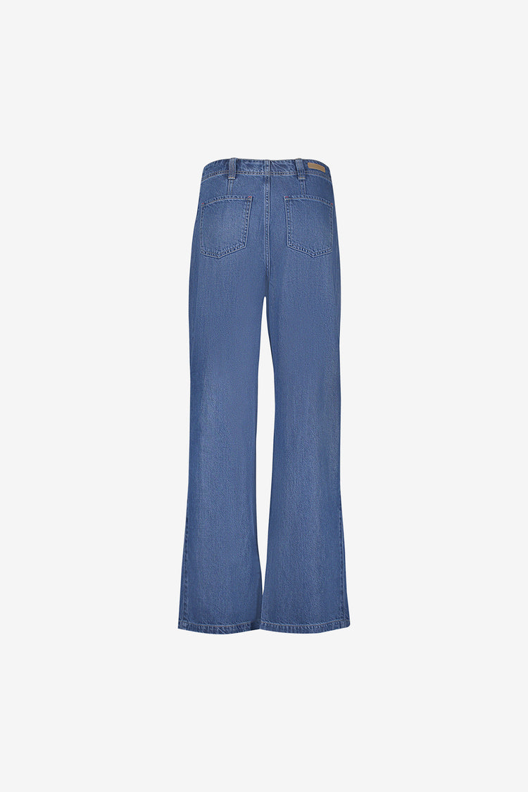 Geisha Damen Wide Leg Jeans mit hoher Taille