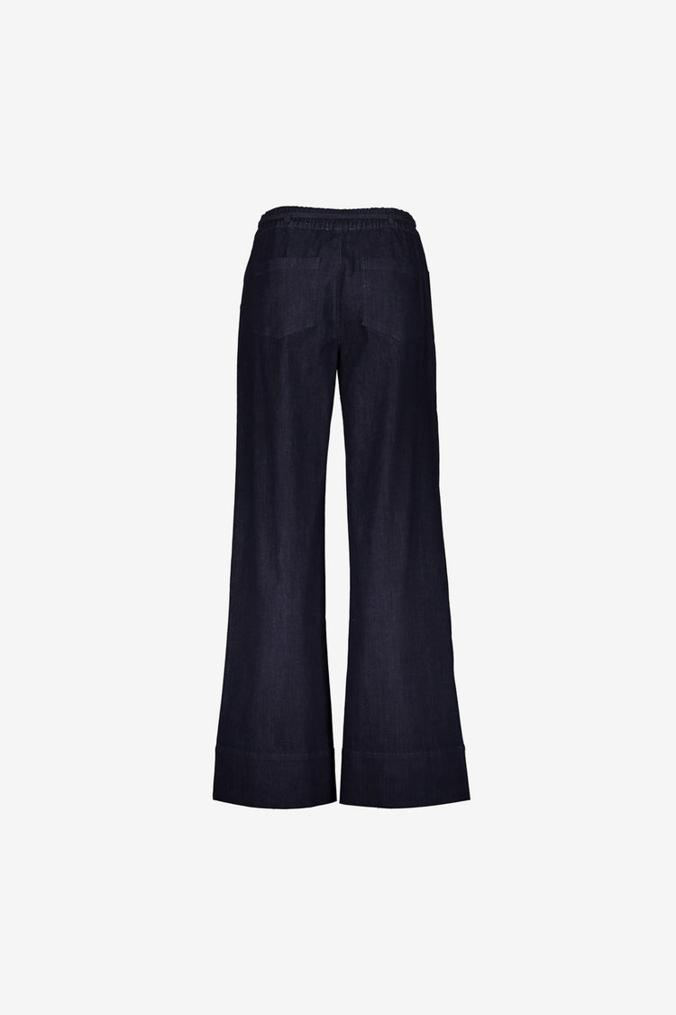 Geisha wide leg jeans met striksluiting en wijde pijpen