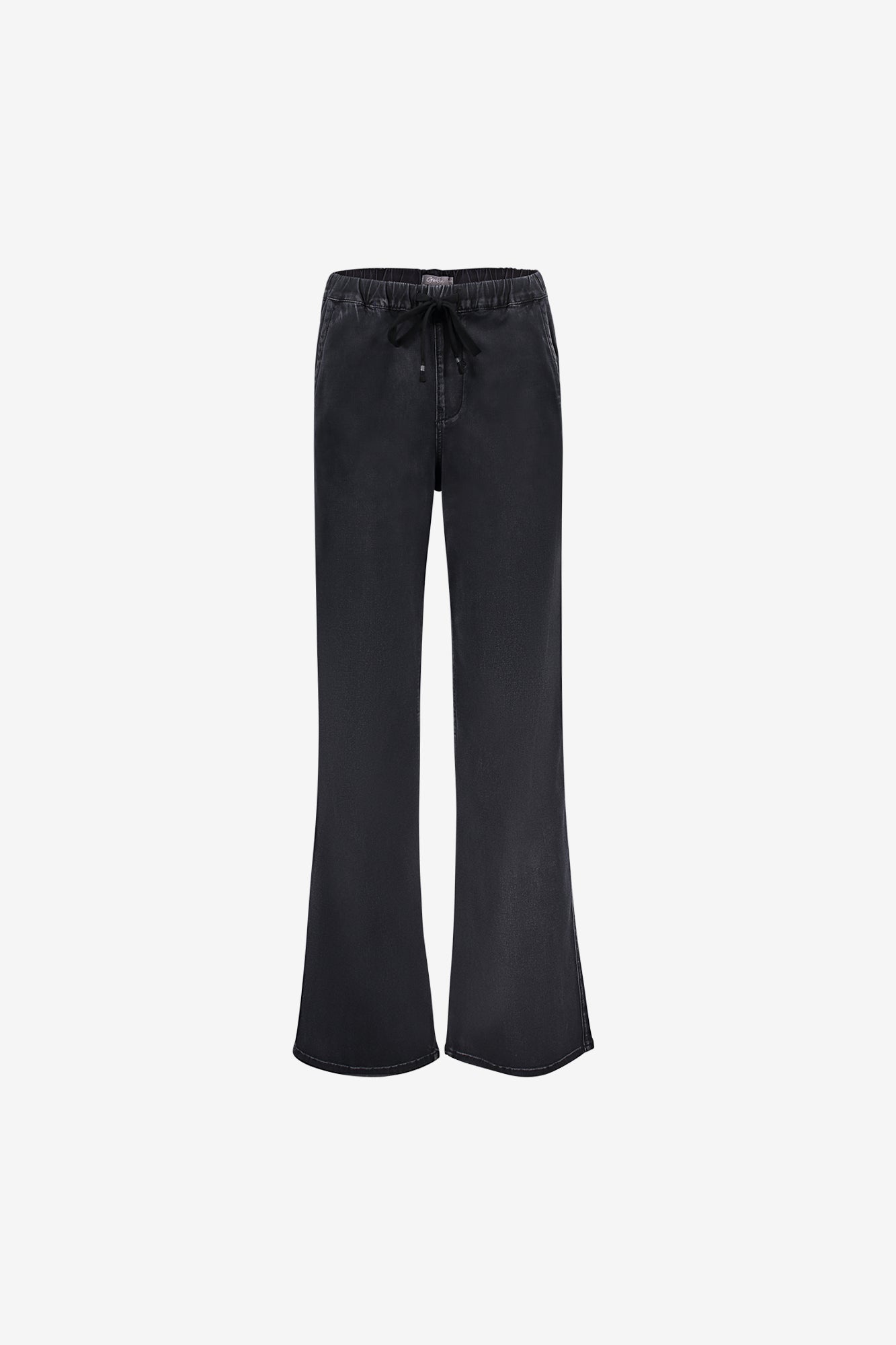 Geisha Wide Leg Jeans mit Kordeldetail und bequemem Bund