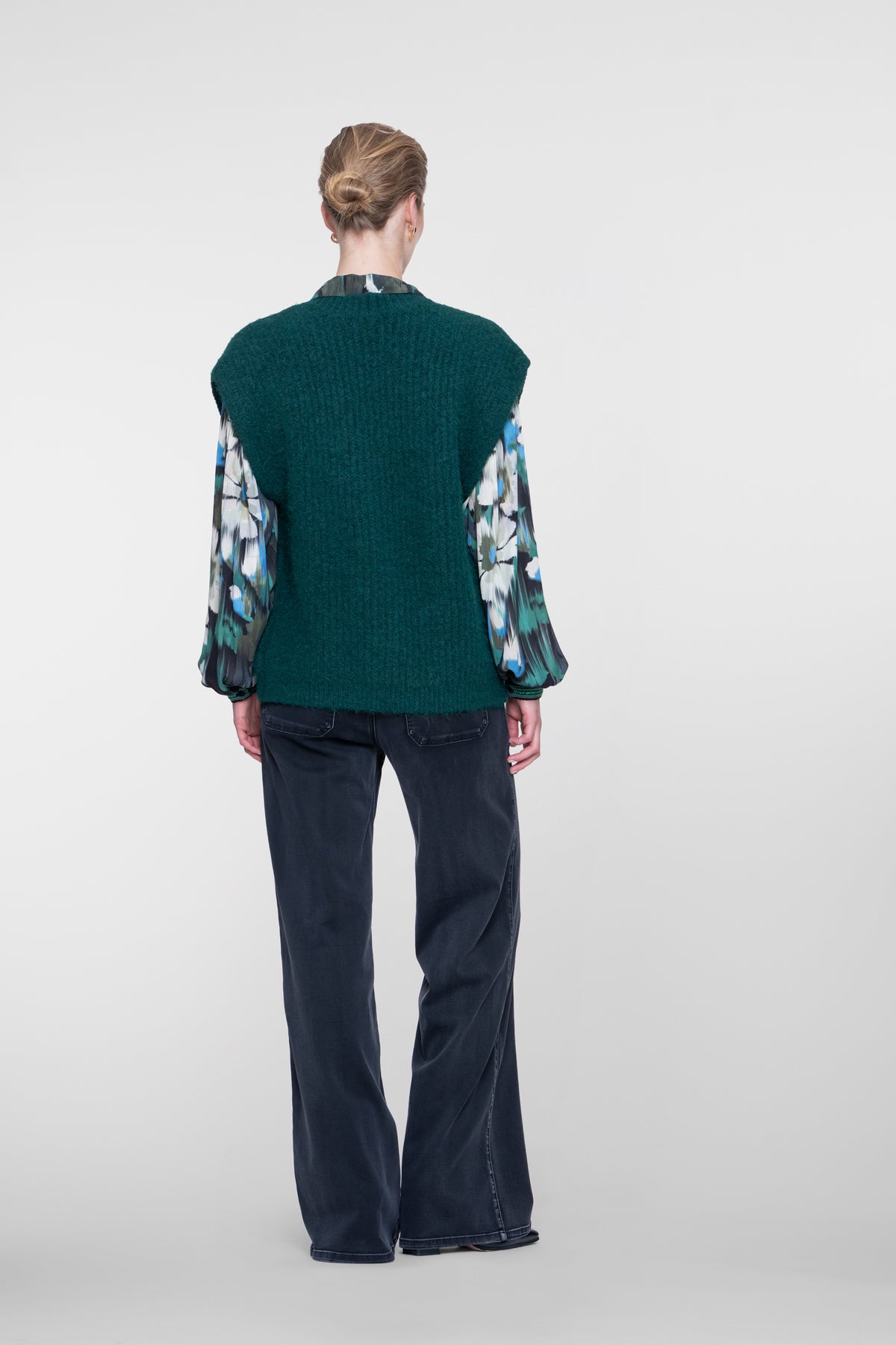 Geisha Wide Leg Jeans mit Kordeldetail und bequemem Bund