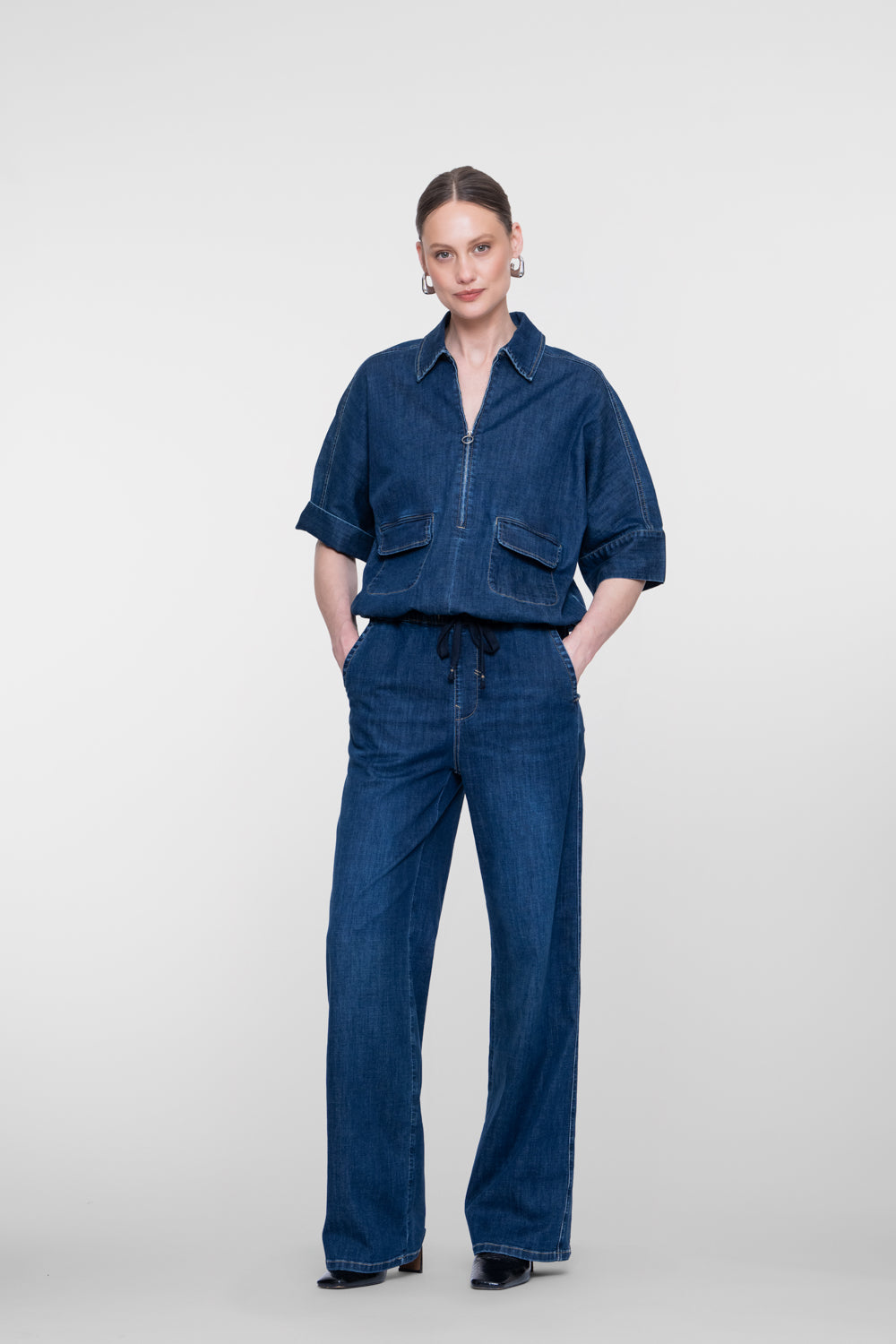 Geisha bequeme Jeans mit stilvollem Kordelzug