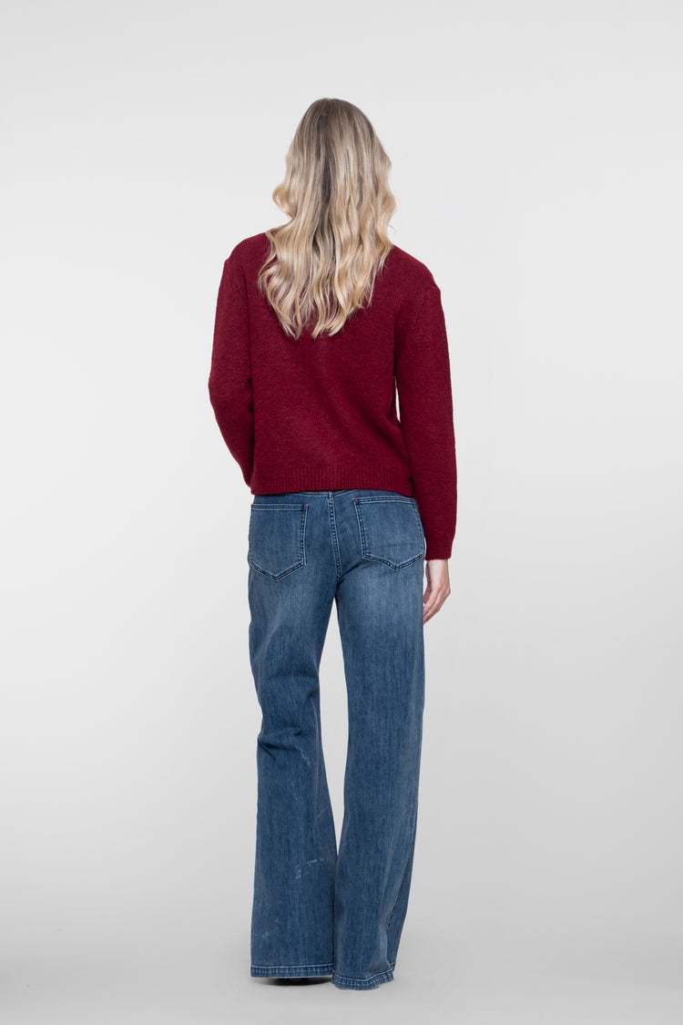 Geisha Wide Leg Jeans mit hoher Taille