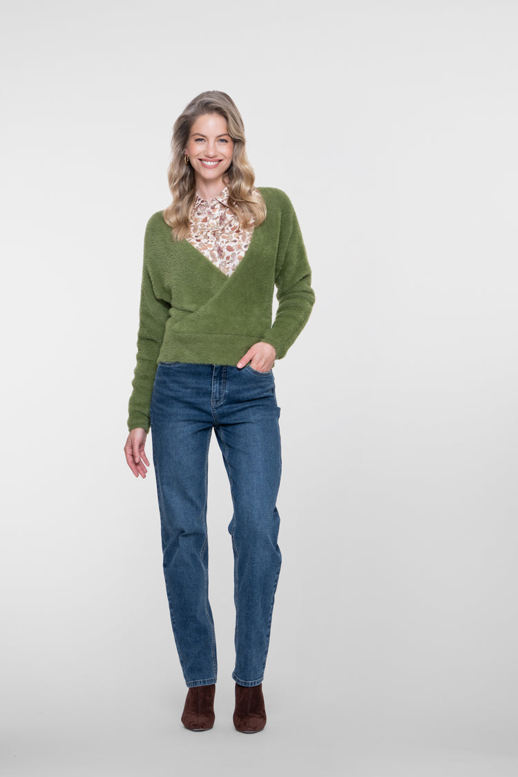 Geisha Jeans mit gerader Passform und hoher Taille