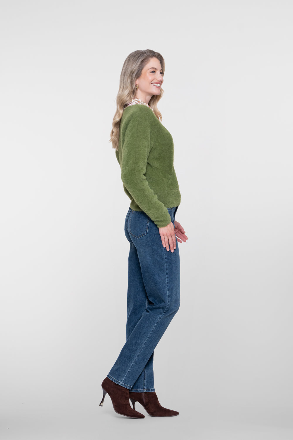 Geisha Jeans mit gerader Passform und hoher Taille