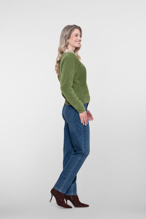 Geisha Jeans mit gerader Passform und hoher Taille