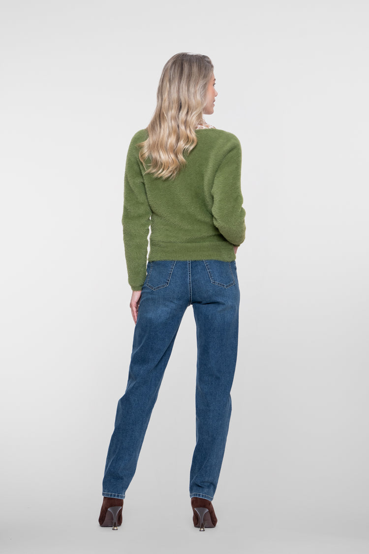 Geisha Jeans mit gerader Passform und hoher Taille