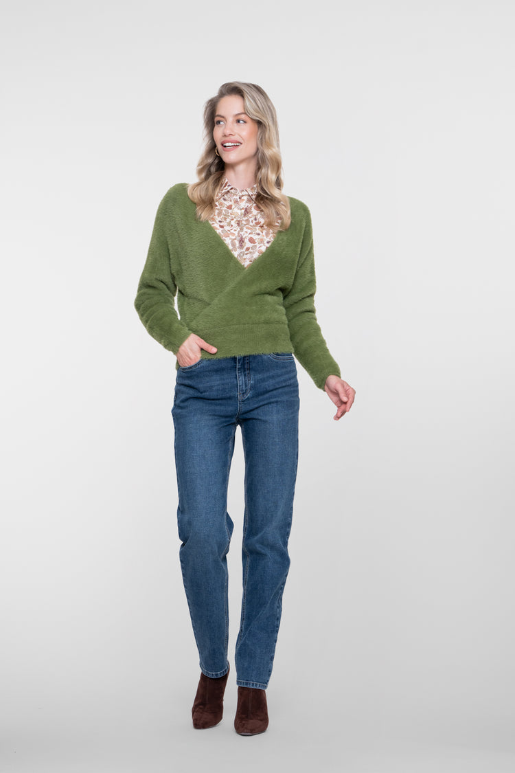 Geisha Jeans mit gerader Passform und hoher Taille