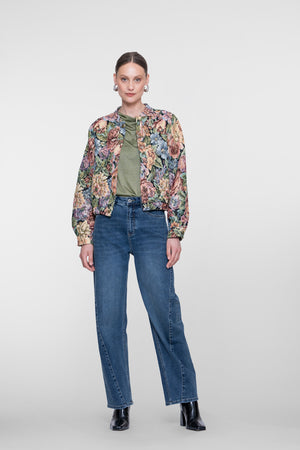 Geisha Barrel Jeans mit Ziernähten