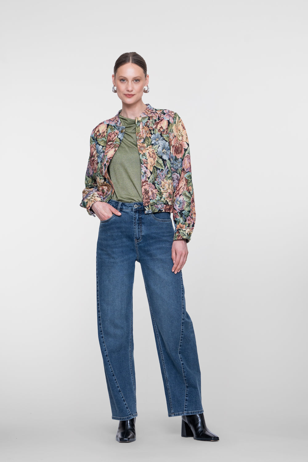 Geisha Barrel Jeans mit Ziernähten – Shop de look